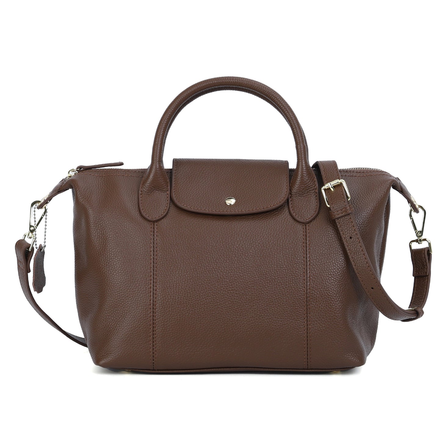 Women's Layer Cowhide Leather Large Capacity Texture Portable Crossbody Bags