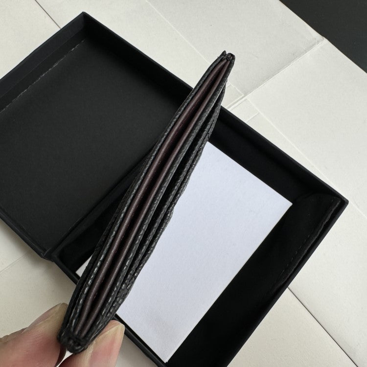 Women's Classic Style Genuine Leather Sheepskin Rhombus Card Holder
