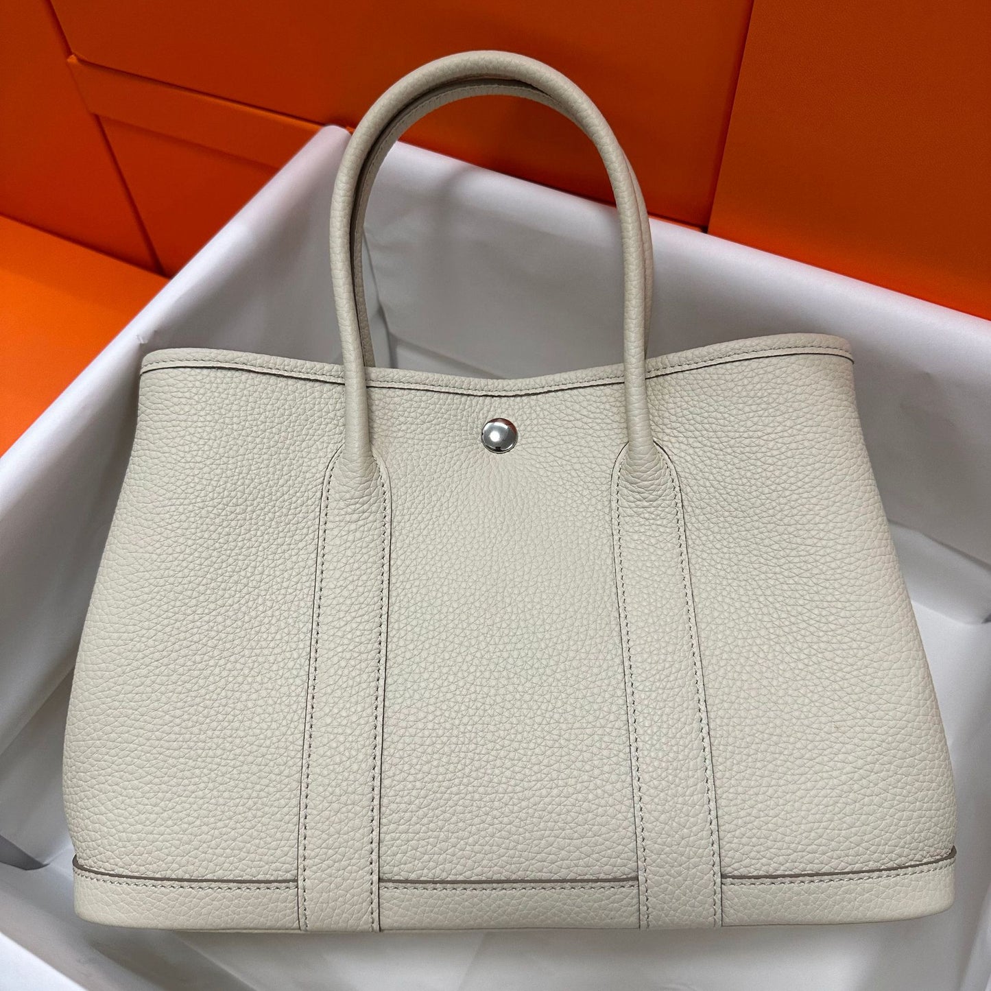 Women's Cowhide Line Commuter Large Capacity Shopping Bags