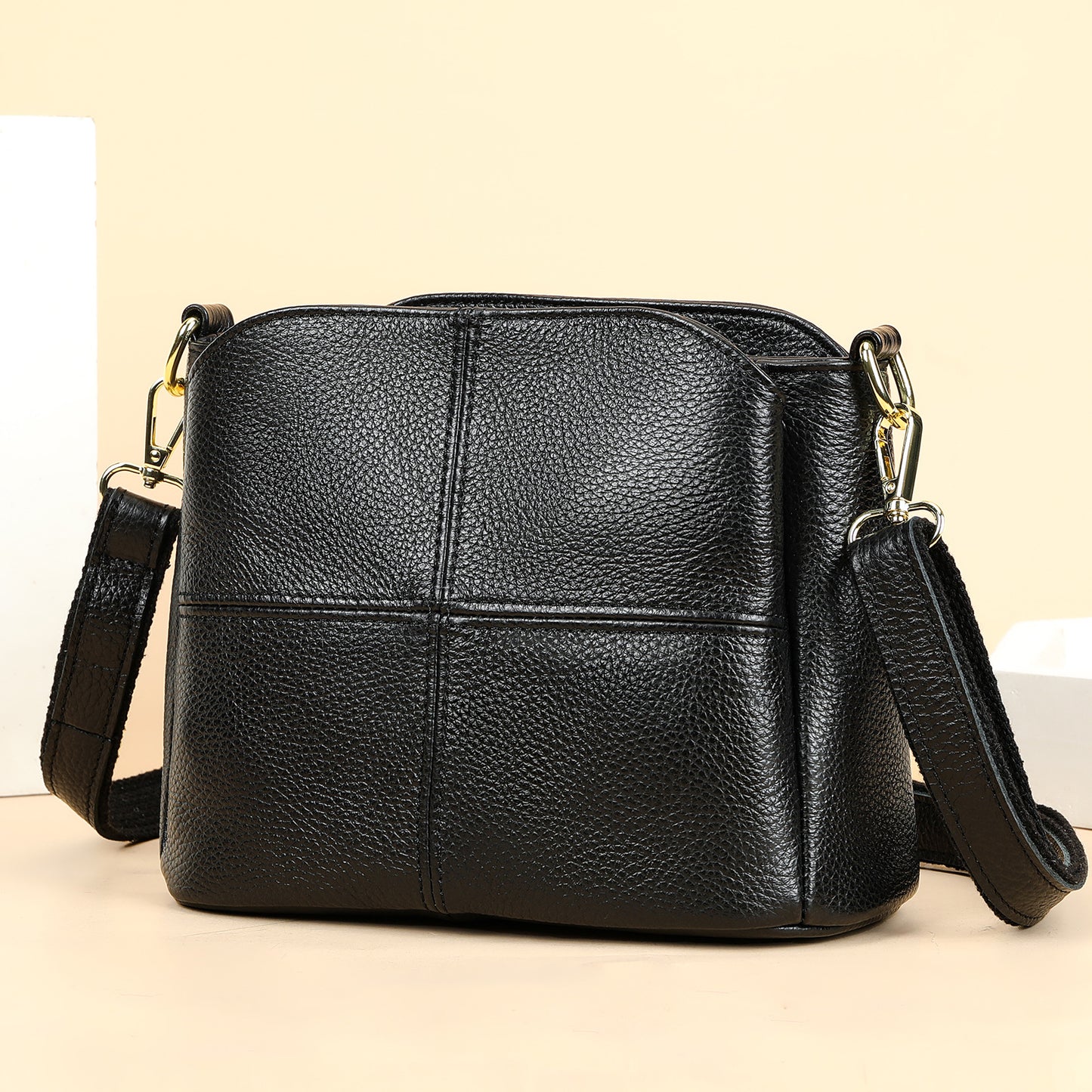 Women's Large Capacity Top Layer Cowhide Leather Crossbody Bags