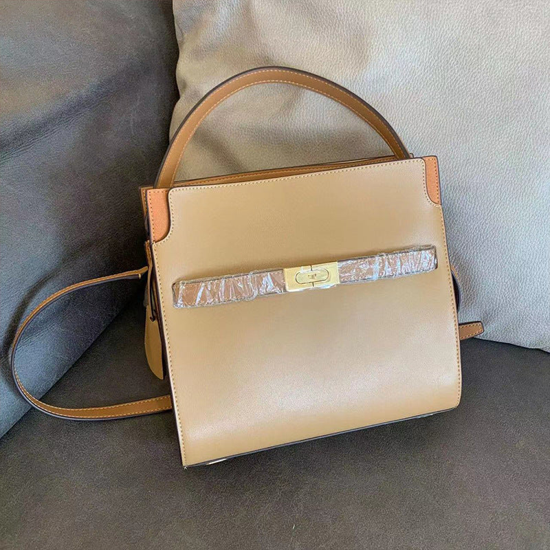 Women's Retro Frosted Hardware Large Capacity Niche Shoulder Bags