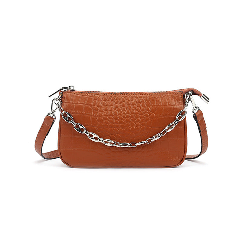 Women's First Layer Soft Cowhide Niche Kendall Underarm Genuine Shoulder Bags