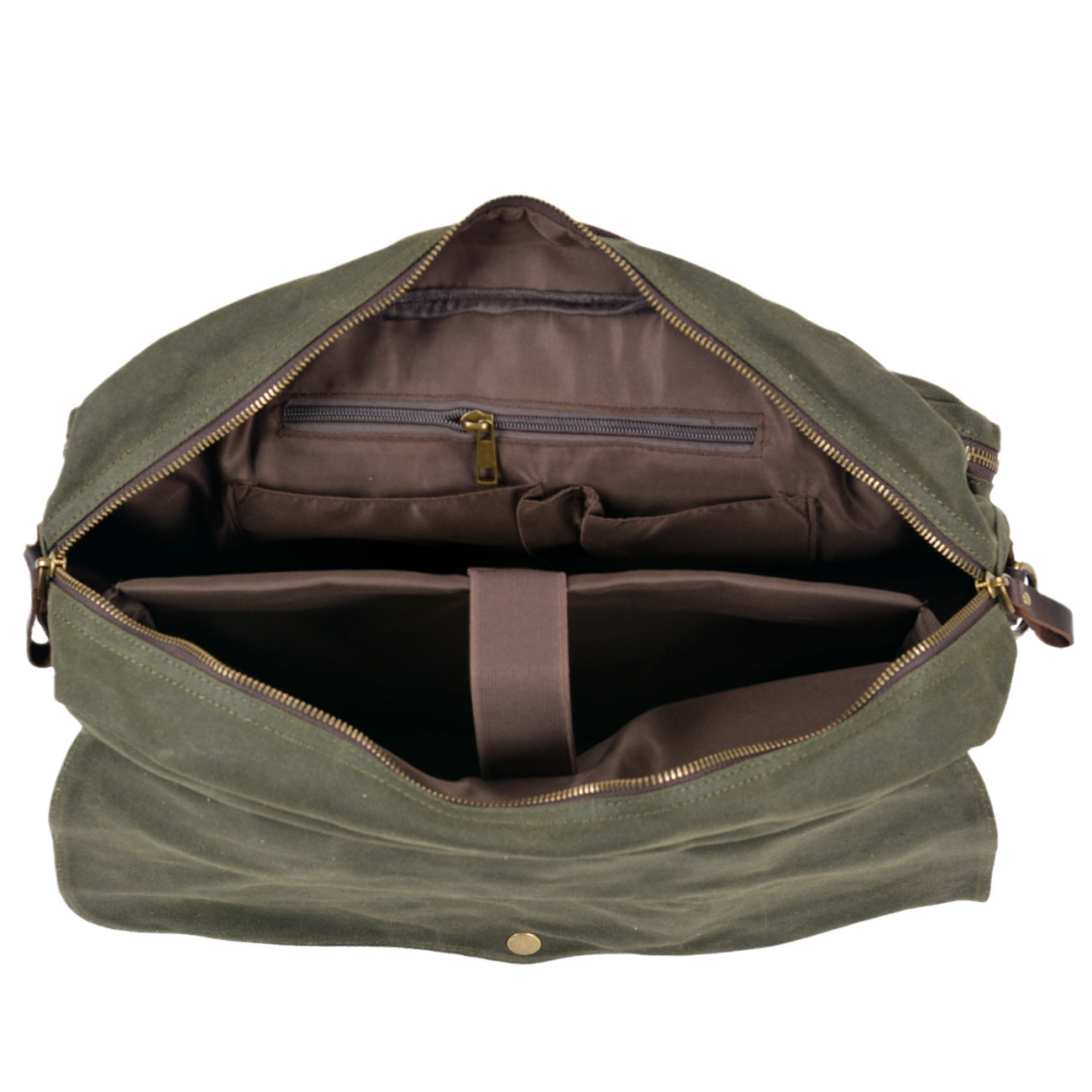Men's Retro Soft Oil Wax Canvas Business Men's Briefcases