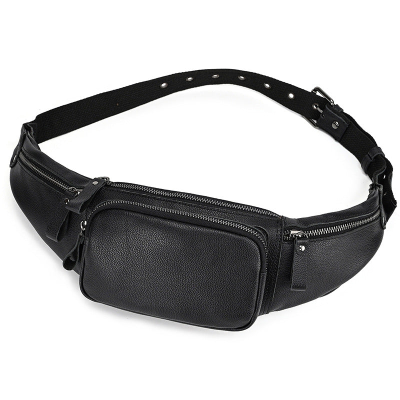 Women's & Men's & Leather Pocket Oily Mobile Hot Men's Chest Bags