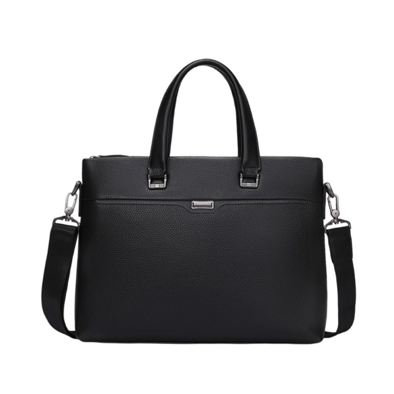 Men's Leather Large Capacity First Layer Cowhide Minority Men's Briefcases