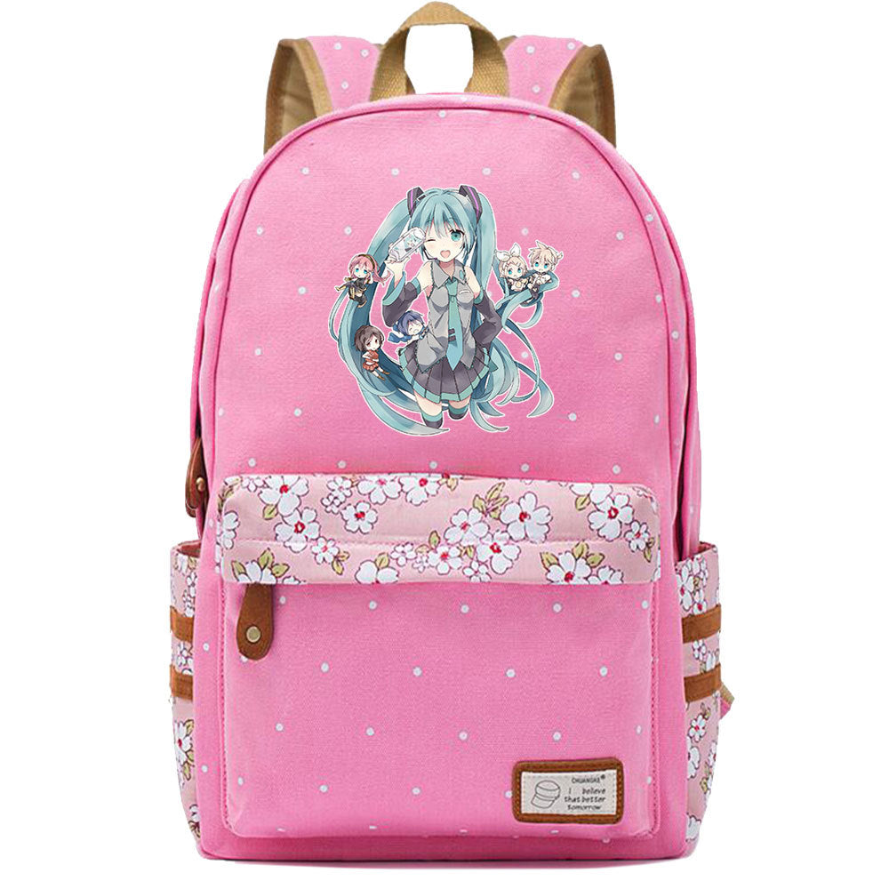 Popular Elegant Fashion Virtual Music Printing Middle School Students' Schoolbags