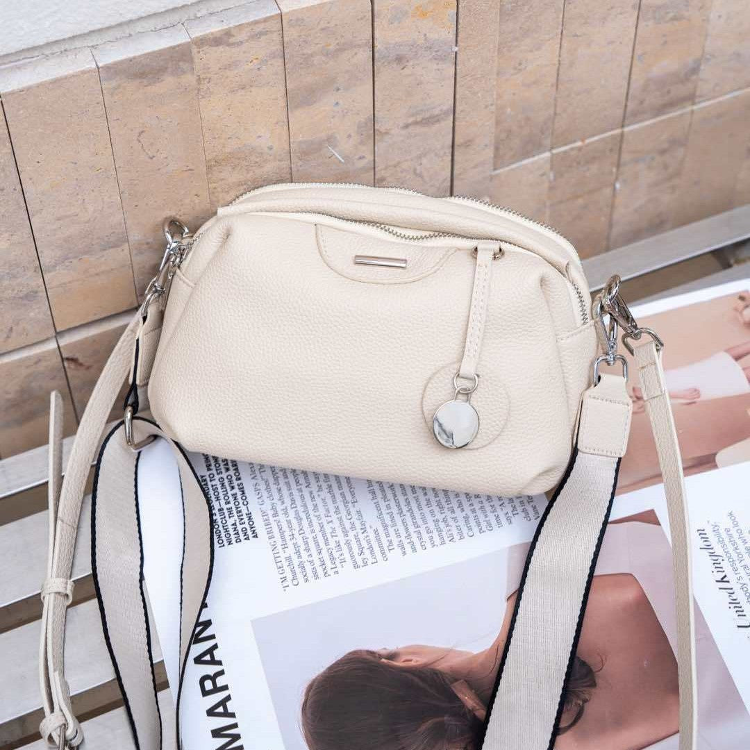 Women's Genuine Leather Soft Versatile Large Capacity Small Square Bags