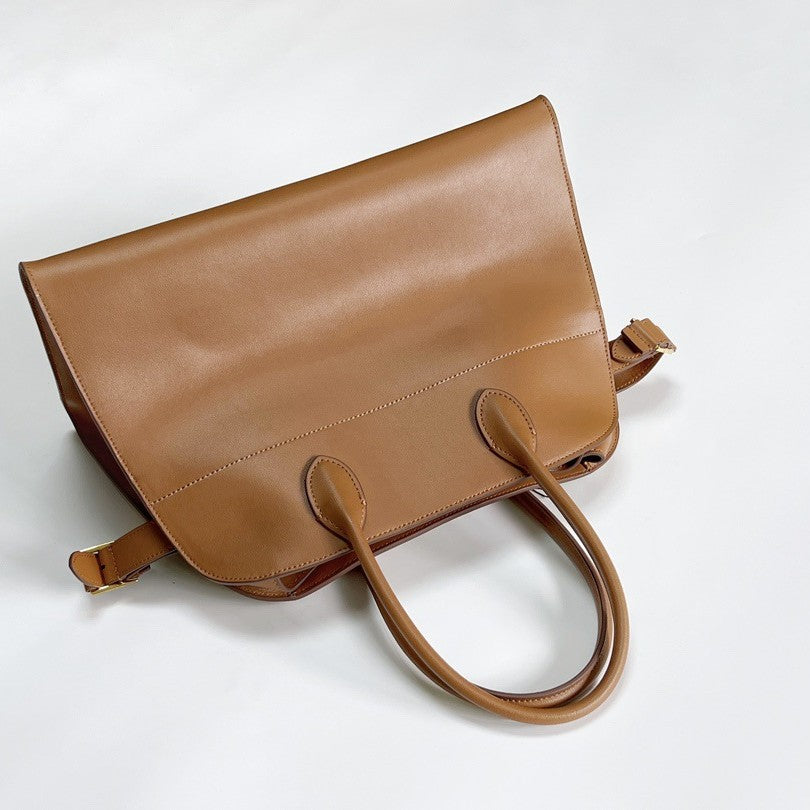 Cowhide Niche Advanced Sense Large Capacity Tote Bags