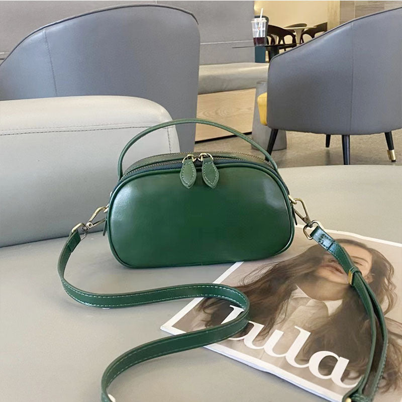 Korean Style Simple Top Layer Vegetable Tanning Phone Bags
