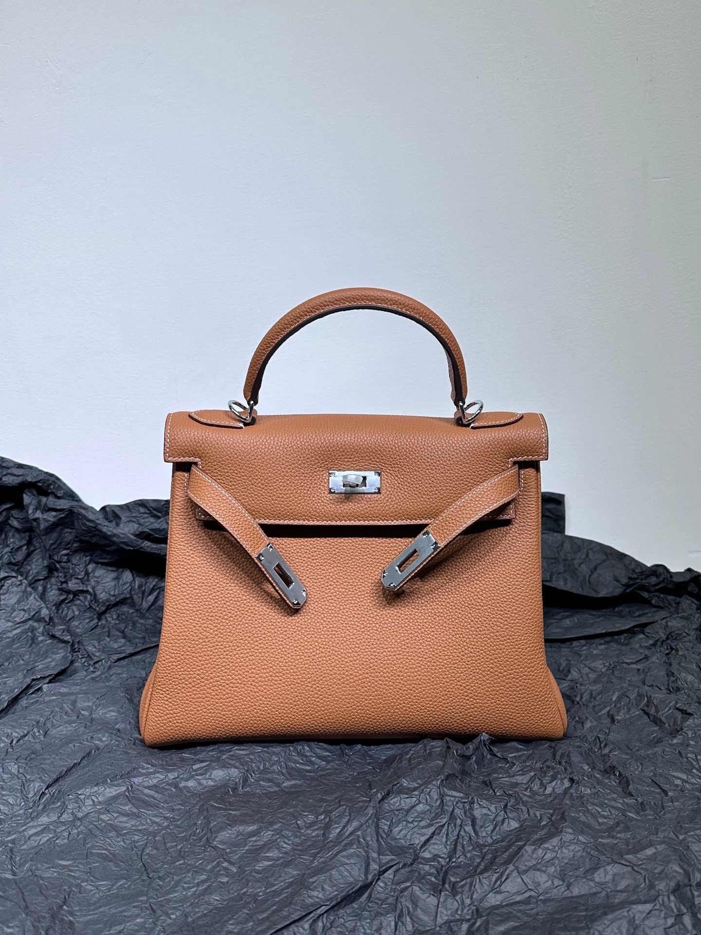 Women's High Quality Wide Strap Kelly Cowhide Crossbody Bags