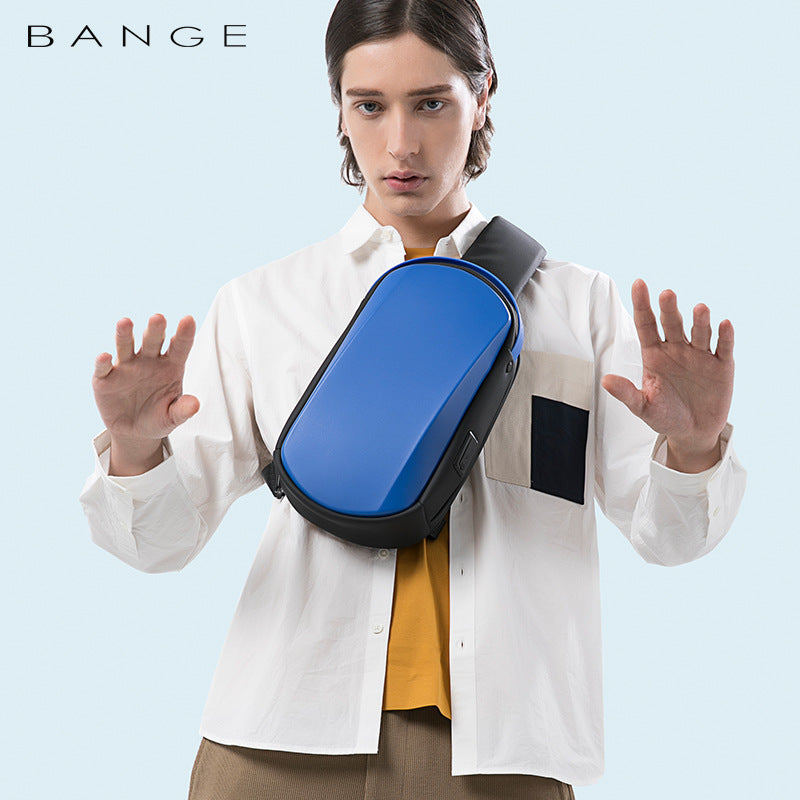 Men's Bange Waterproof Hard Shell Fashion Pouch Men's Chest Bags