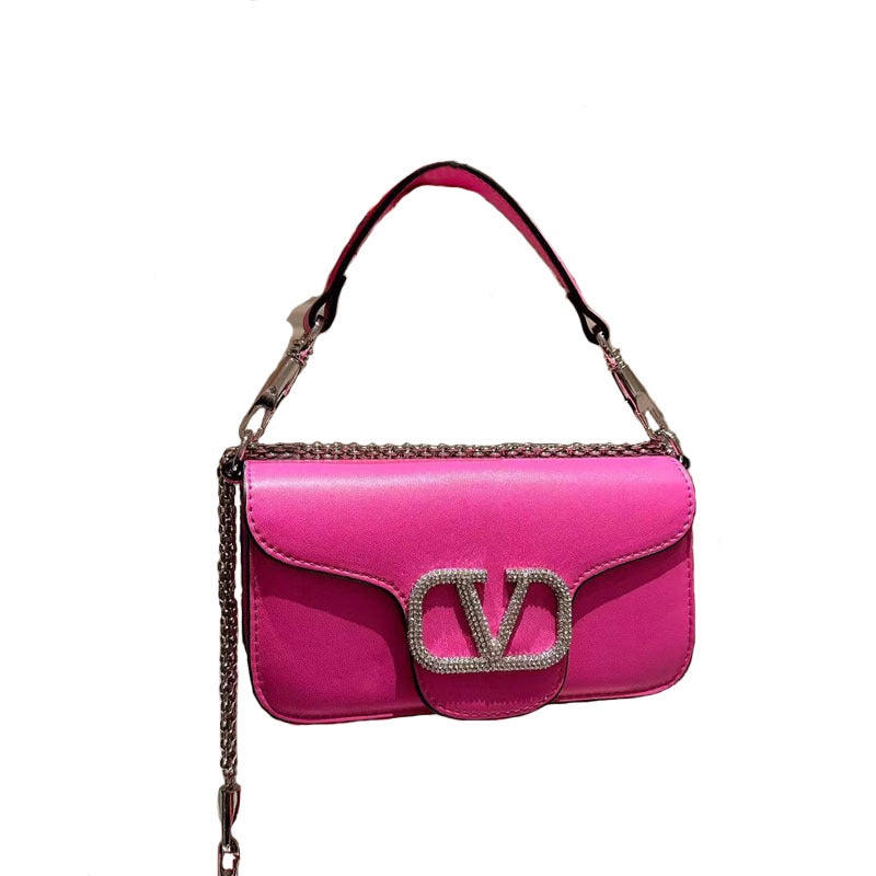 Women's Chain Flap Drill Trendy Fashion Street Bags