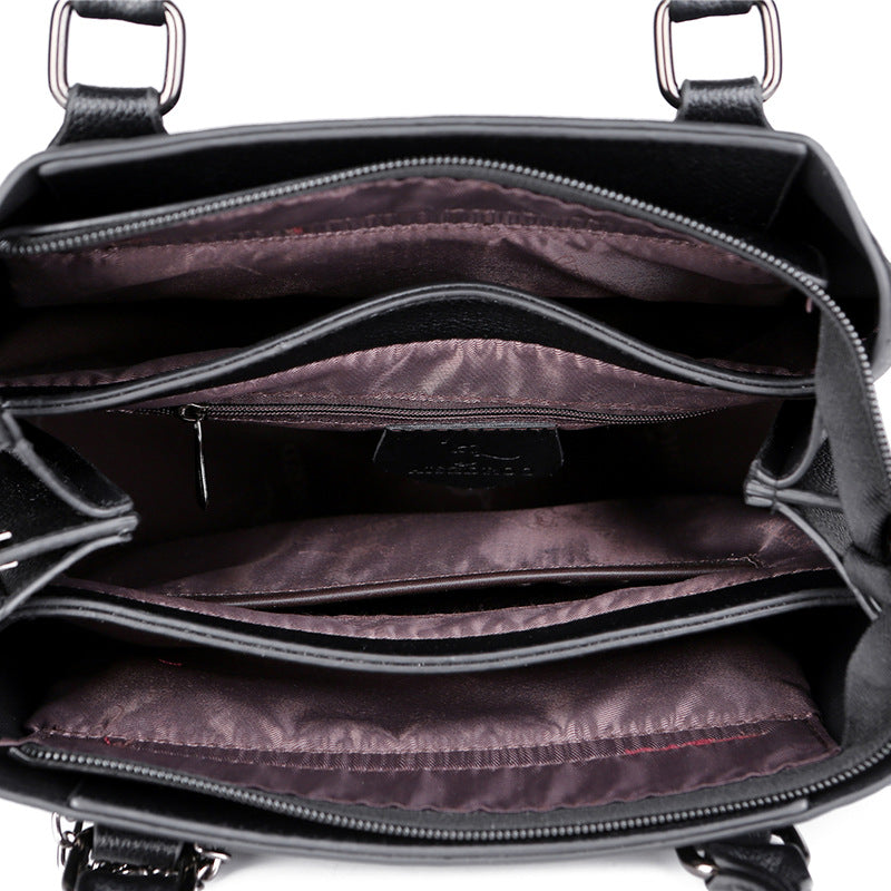 Women's Crocodile Pattern Korean Style Simple Fashion Handbags