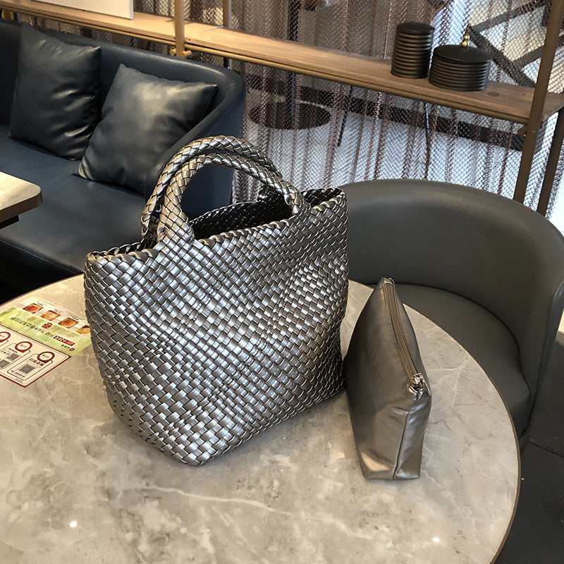 Slouchy Large Capacity Hand-woven Versatile Mother Bags