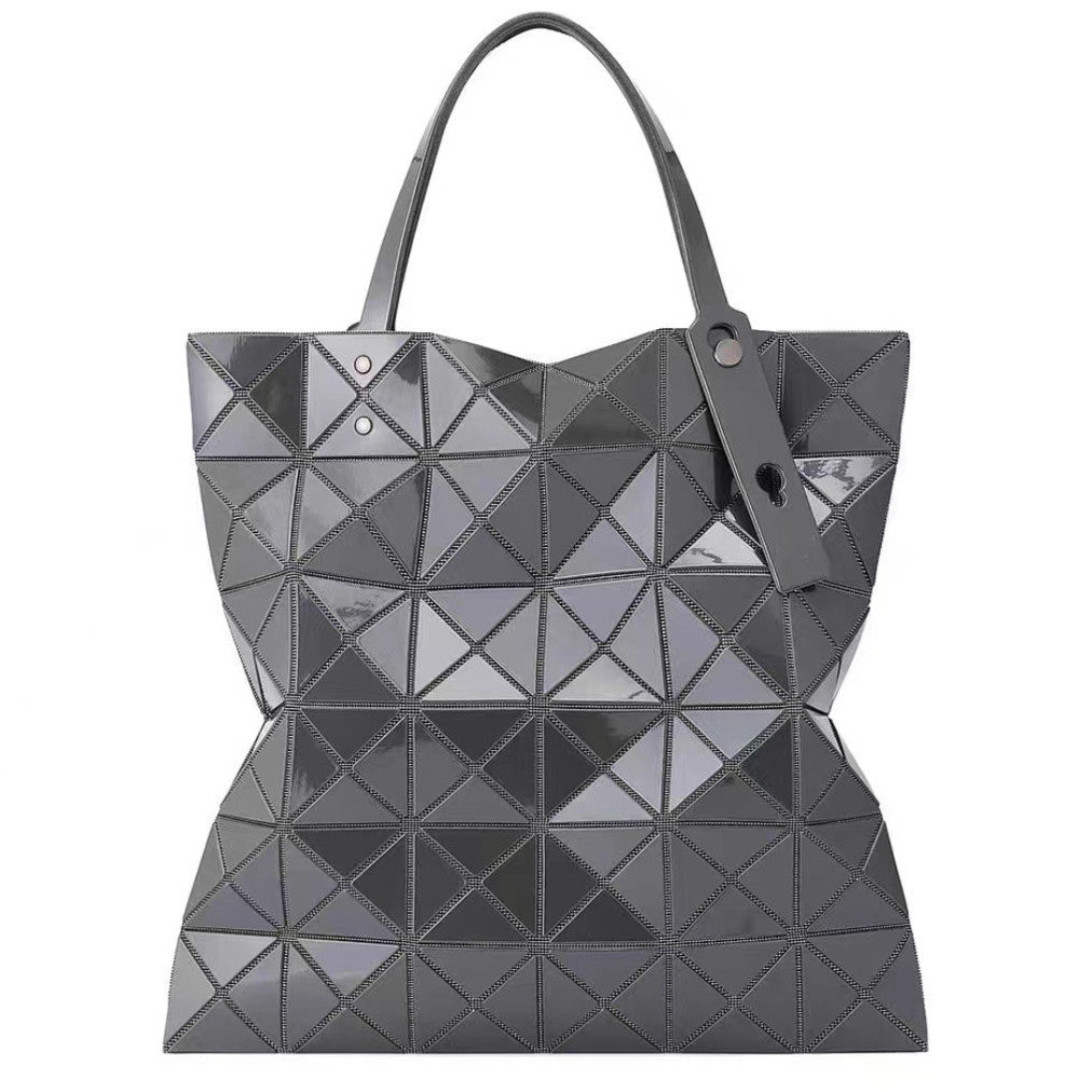 Women's Limited Lifetime Cream Yellow Metallic Gray Diamond Pattern Handbags