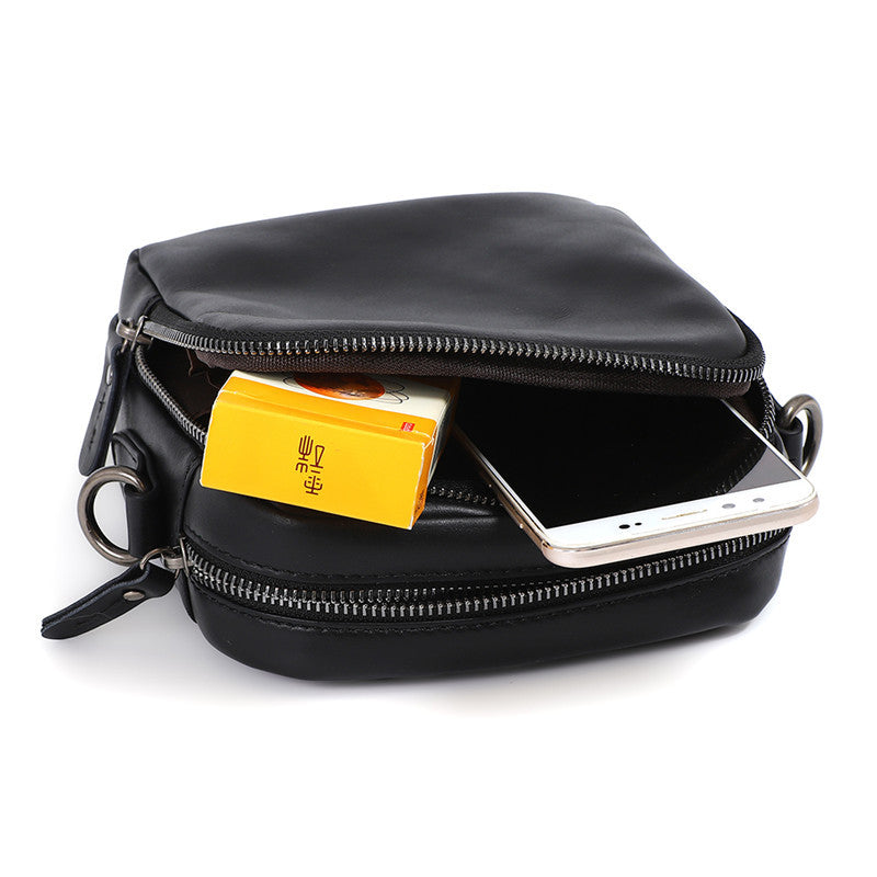 Women's & Men's & Shopping Cigarette Pants Genuine Leather Men's Waist Packs
