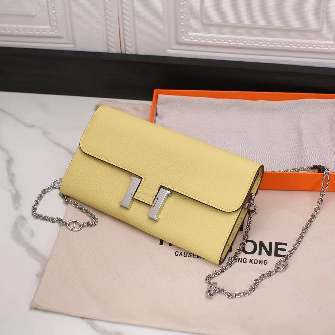 Lychee Pattern Long High Texture First Crossbody Bags