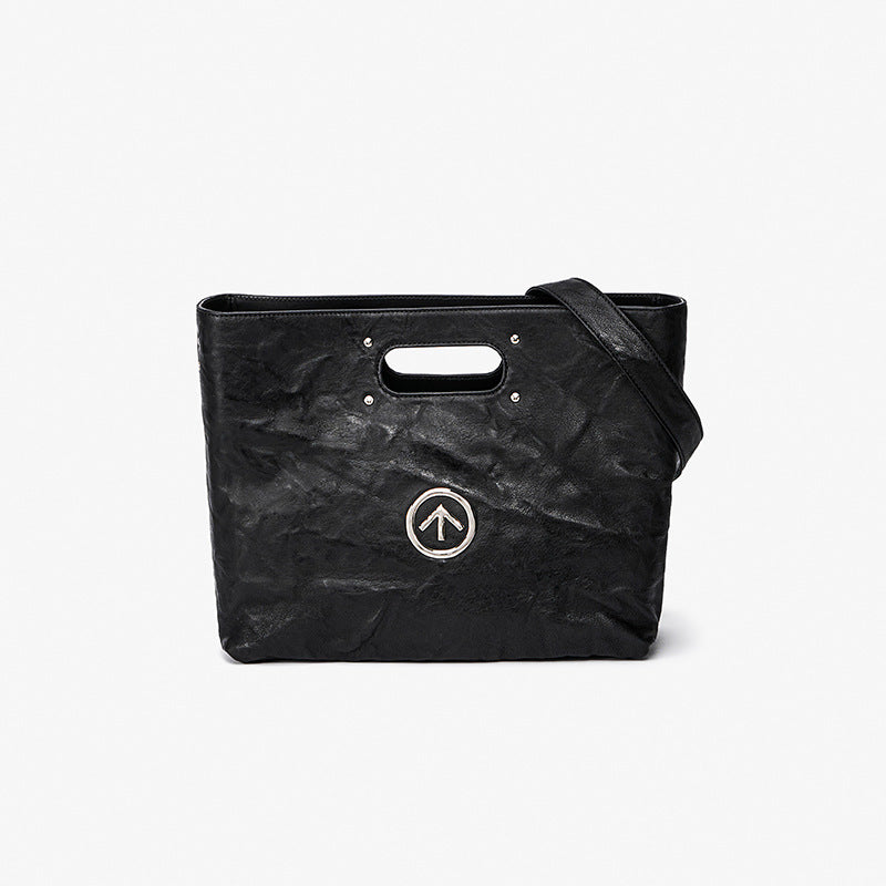 Italian Sheepskin Trendy Cool Large Capacity Tote Bags