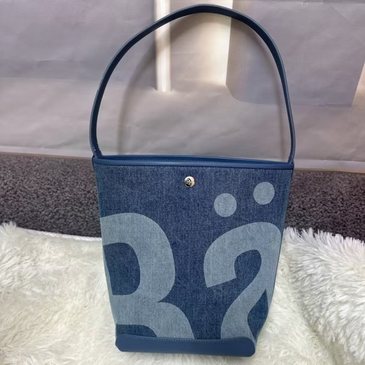 Women's Thailand Niche Wash Denim Large Capacity Bags
