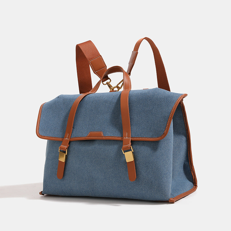 Multifunctional Denim Large Capacity Commuter High Backpacks