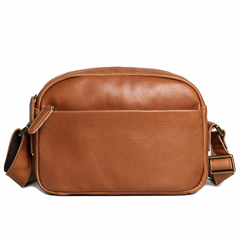 Women's & Men's & Fashion Simple Cowhide Artistic Men's Shoulder Bags