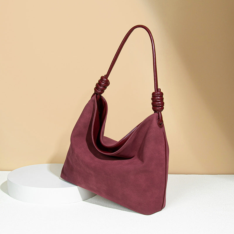 Women's Vintage Deerskin Veet High Sense Large Tote Bags