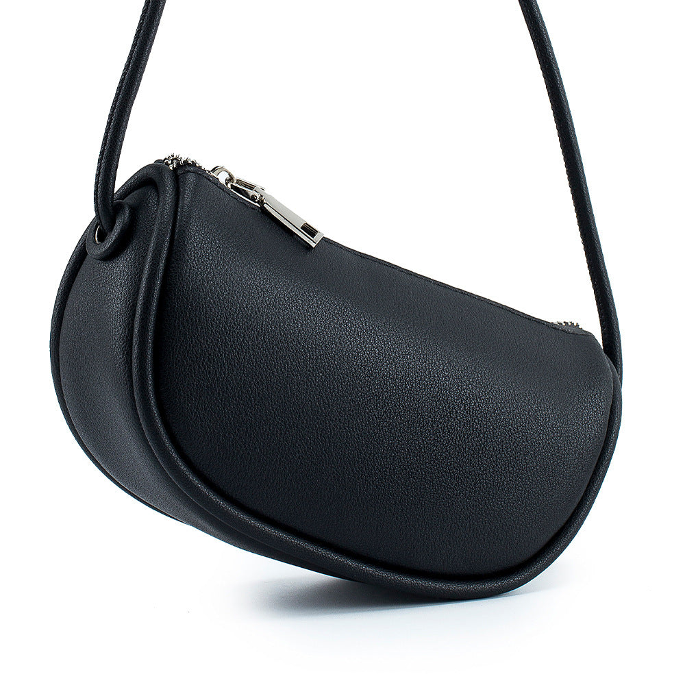 Women's Dumpling Simple Genuine Leather Artistic Retro Crossbody Bags