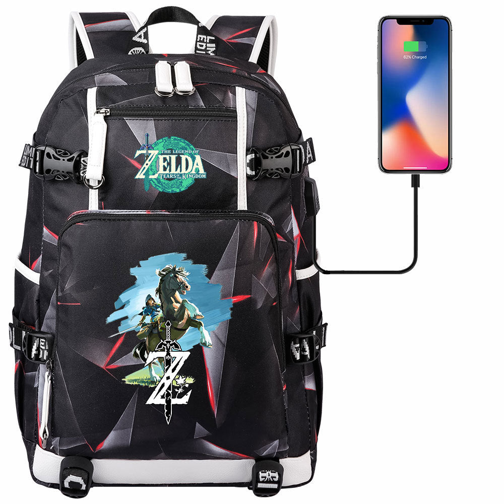 Women's & Men's Game Legend Of Zelda Printed Youth Backpacks