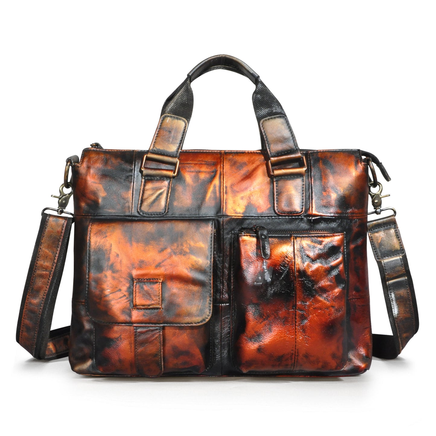 Men's First Layer Crazy Horse Leather Cowhide Bags