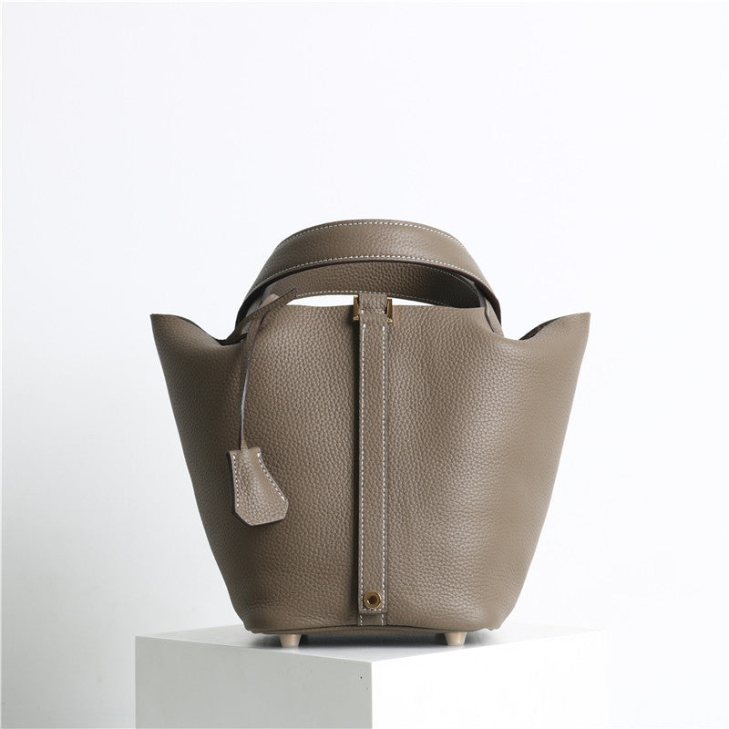 Top Layer Cowhide Home Food Basket Fashion Handbags
