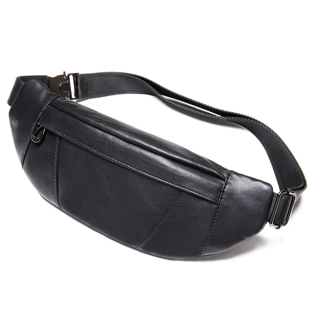 Men's Cell Leather Retro Fashion First Layer Bags
