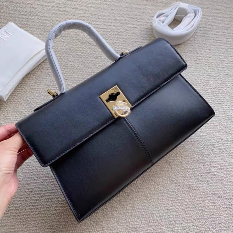 Light Luxury Size Portable Classic Cowhide Shoulder Bags