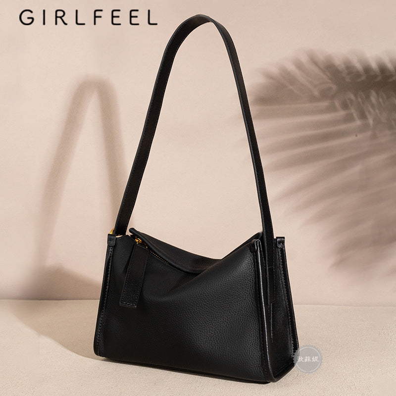 Women's Advanced Texture First Layer Cowhide Pillow Crossbody Bags