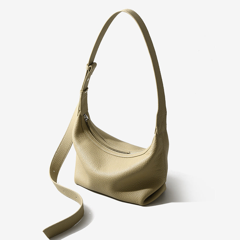 First Layer Cowhide Dumpling Design Fashion Shoulder Bags