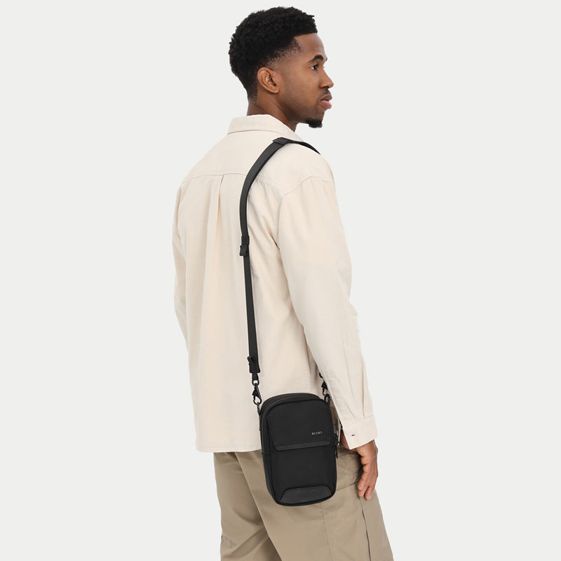 Men's High-grade Fashion Oblique Pattern Waterproof Men's Shoulder Bags