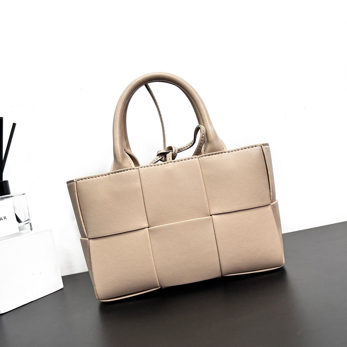 Women's Texture Big Woven Simple Fashion Large Shoulder Bags