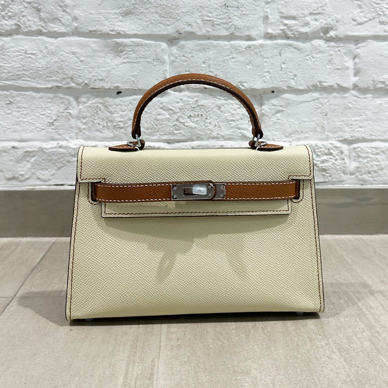 Women's Palm Print Mini Second Generation Kelly Genuine Crossbody Bags