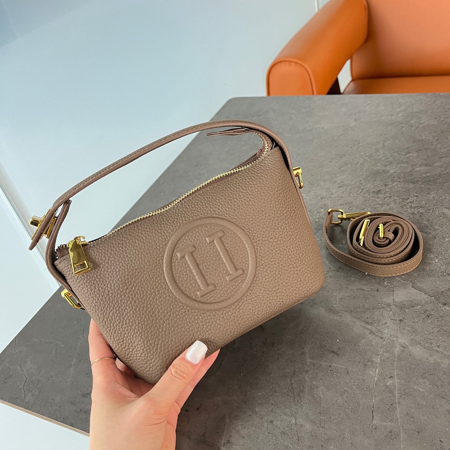 Women's Genuine Leather Fashion Home Original Three Tote Bags