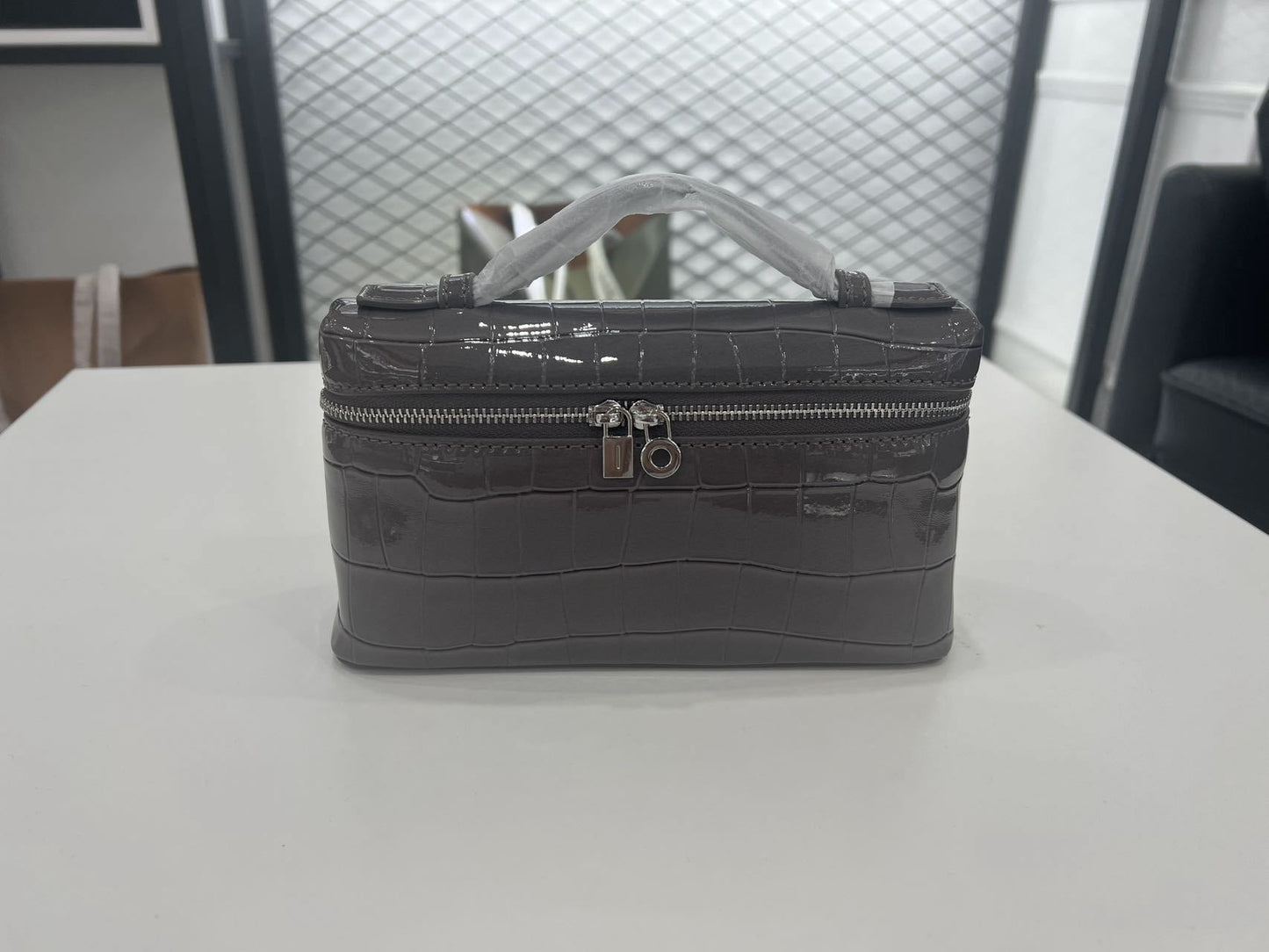 Women's Lunch Box Genuine Leather Portable For Bags