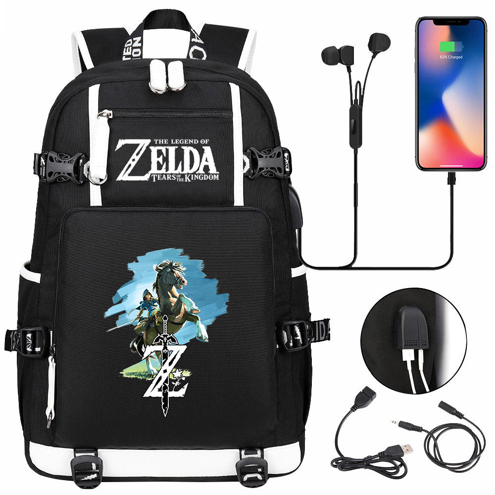 Women's & Men's Game Legend Of Zelda Printed Youth Backpacks