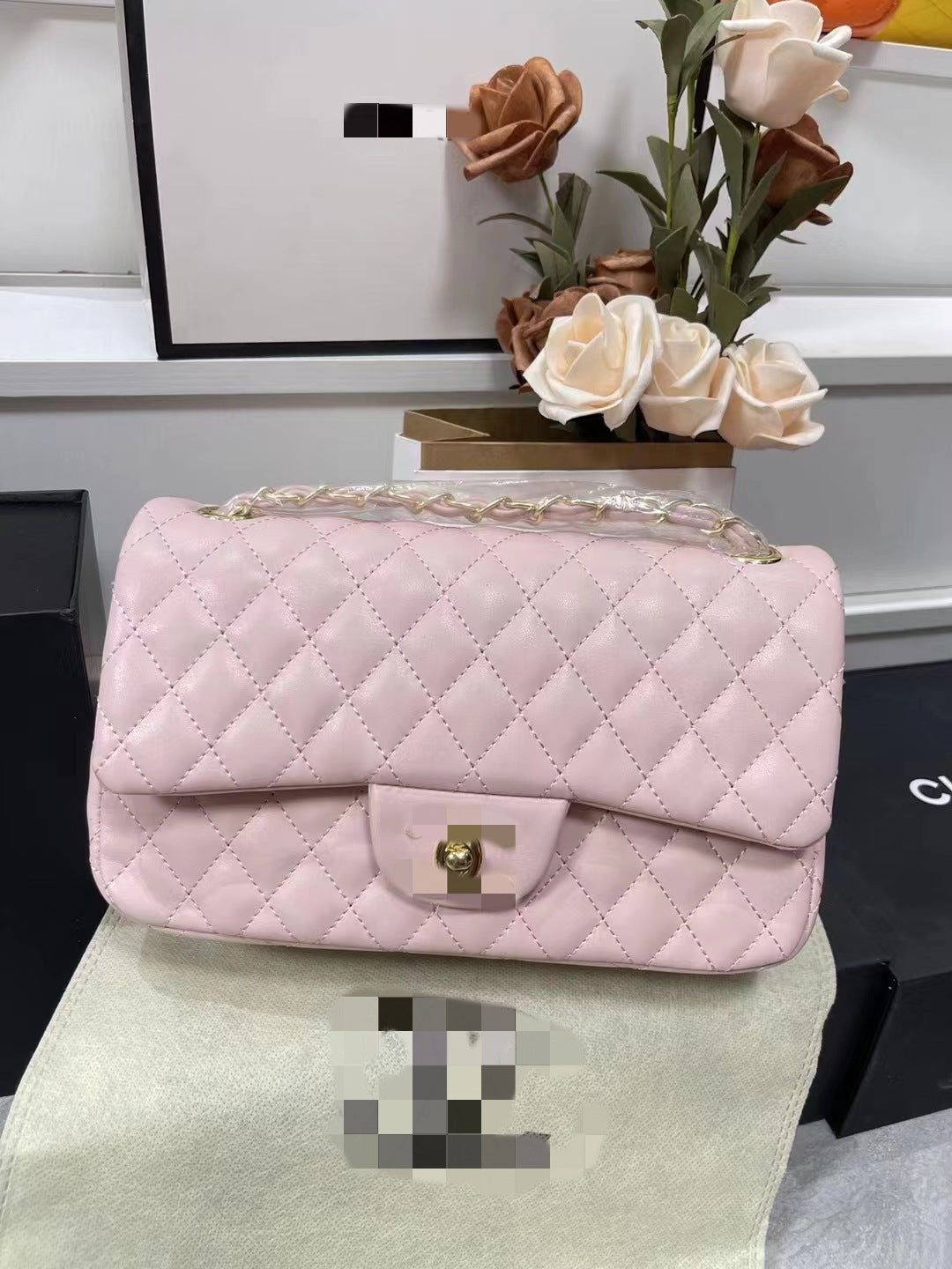 Women's High-grade Classic Style Sheepskin Pattern Rhombus Small Square Bags