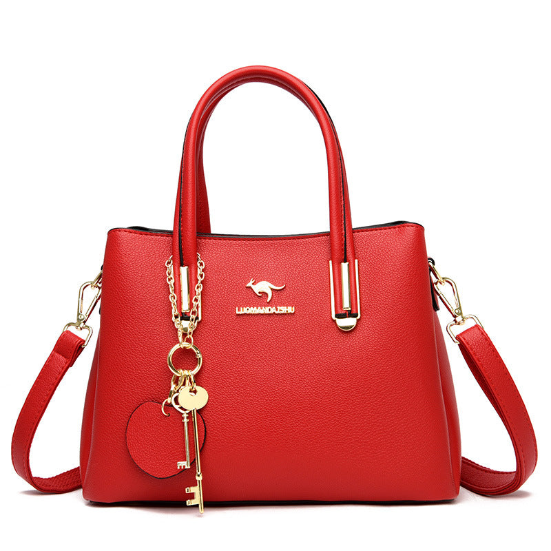 Women's Capacity Versatile Lychee Pattern Elegant Kangaroo Tote Bags