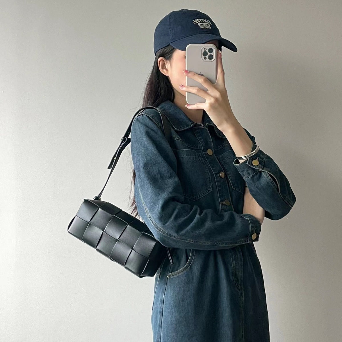 Women's Niche Senior Mi Authentic Leather Weave Bags