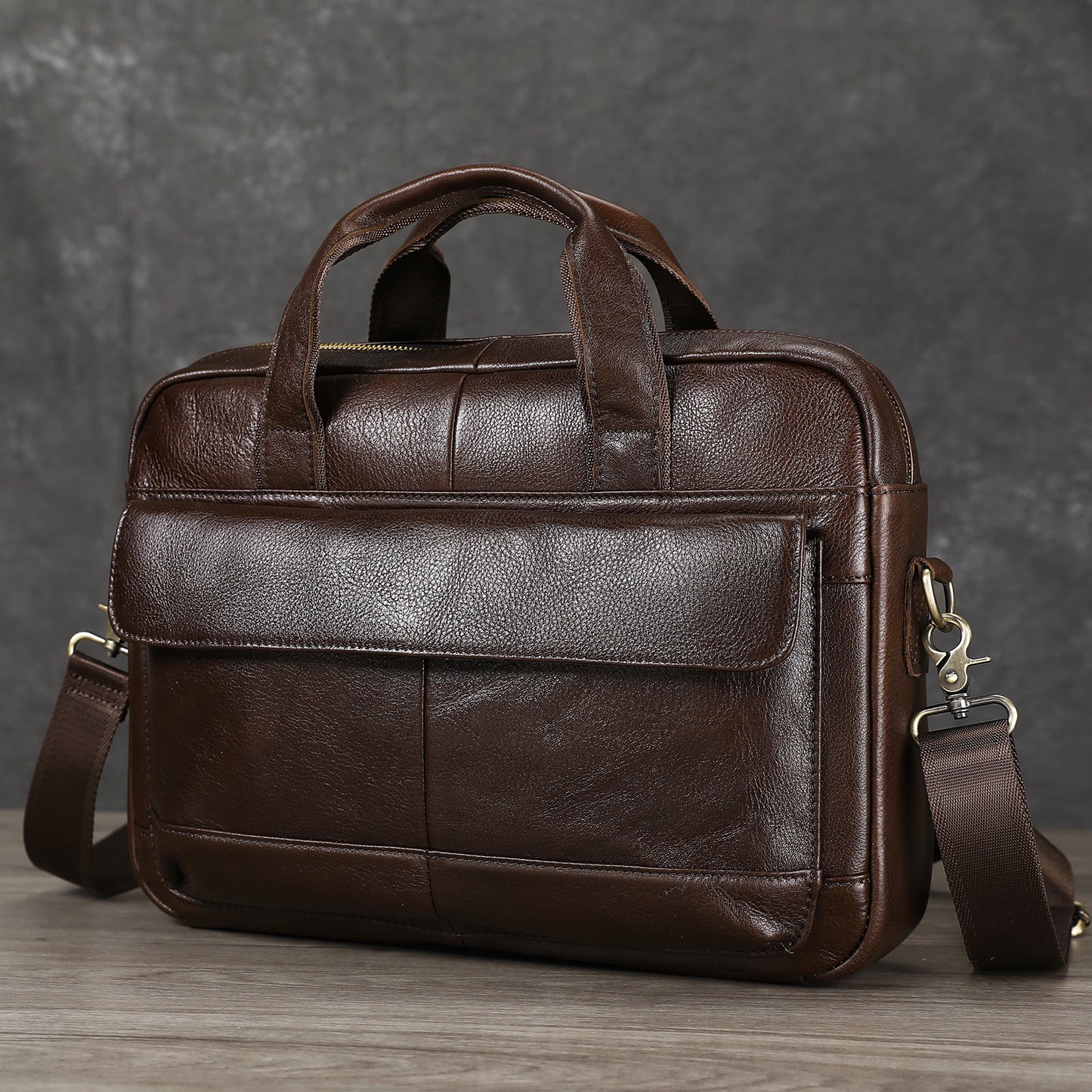Men's Genuine Leather Large Capacity Computer Business Men's Briefcases