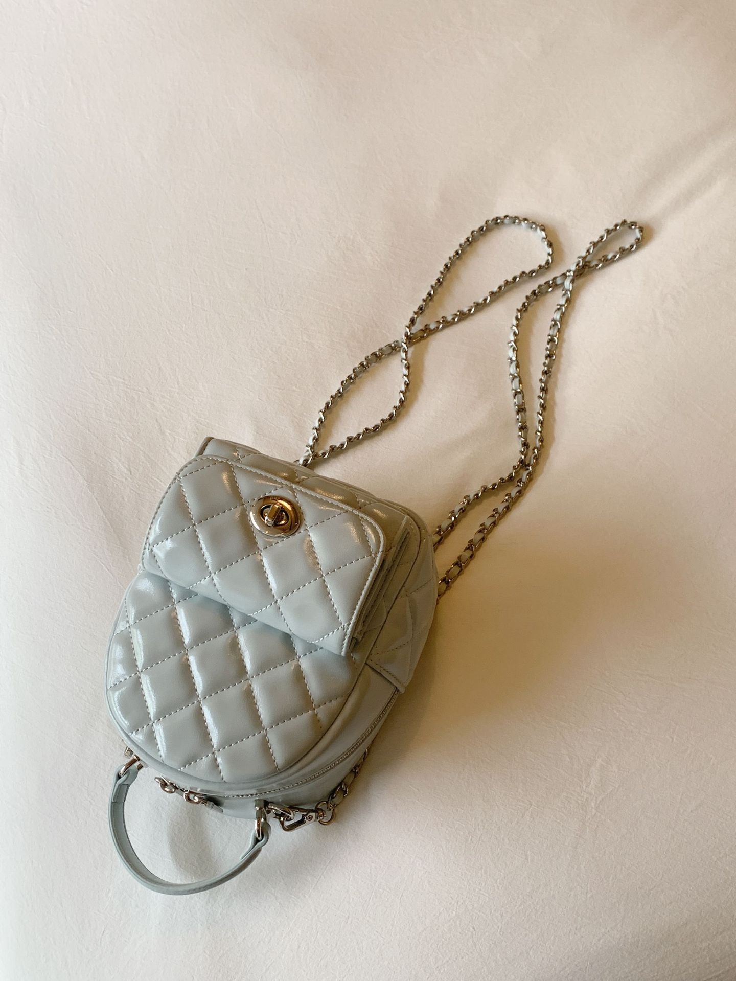 Women's Fashion Spring Oxygen Chain Rhombus Backpacks