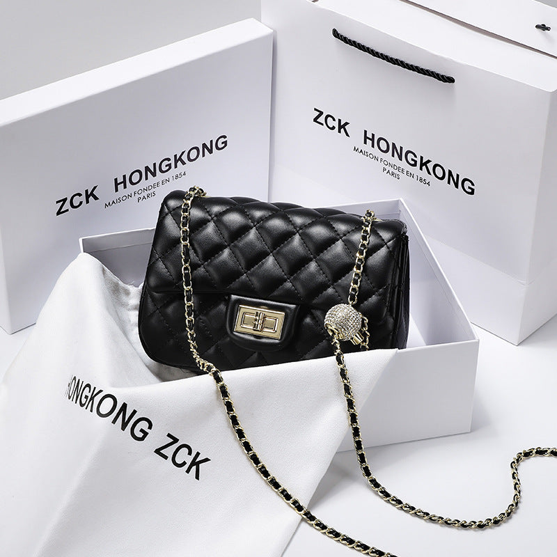 Women's Surrogate Shopping Classic Style Rhombus Chain Shoulder Bags