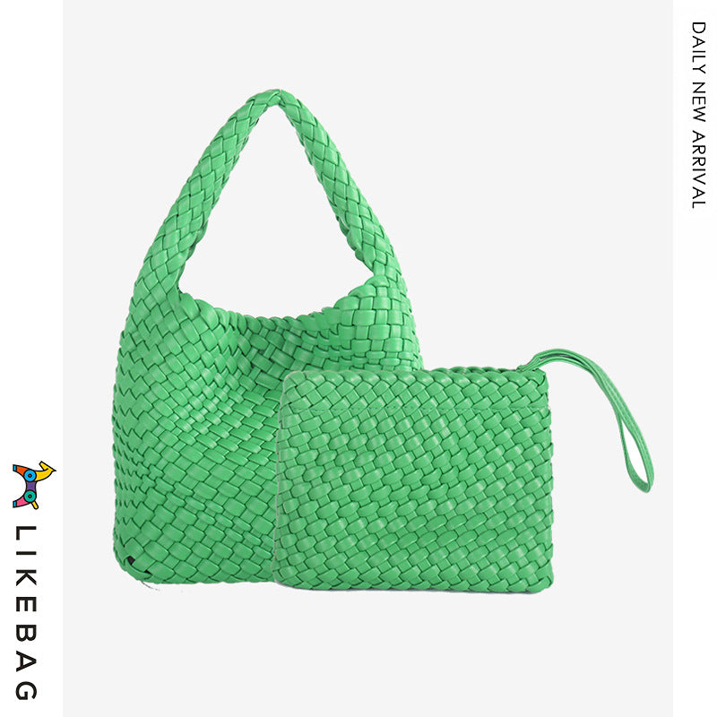 Women's Trendy Hand-woven Versatile Large Capacity Portable Bags
