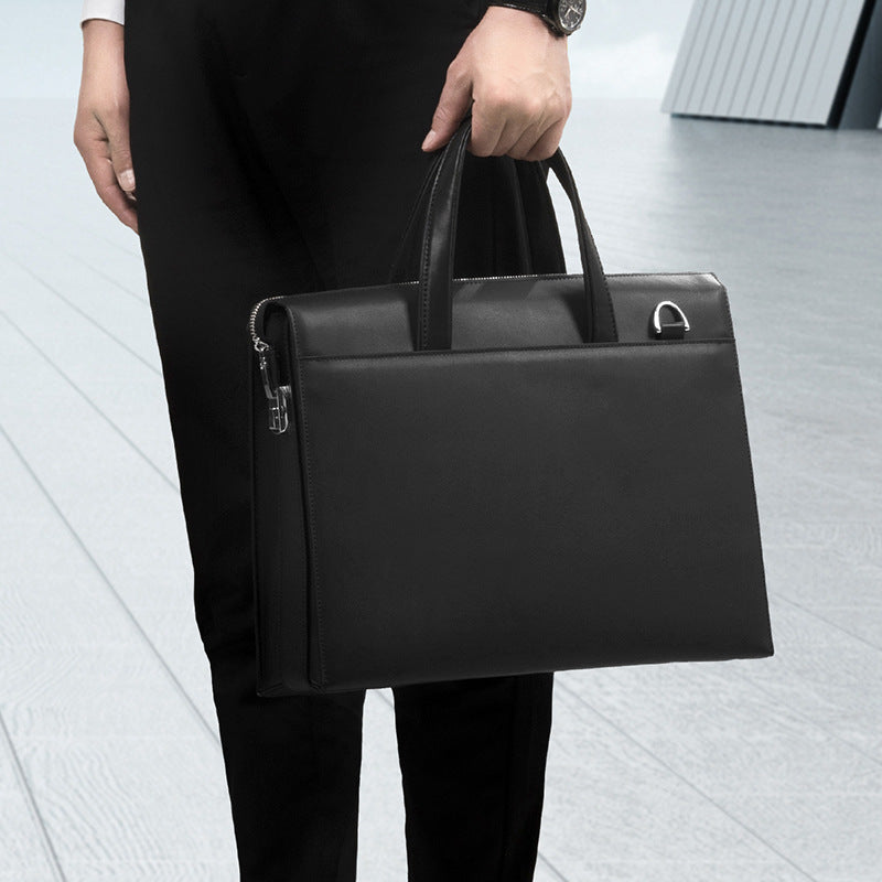 Men's Leather Password Computer Cowhide Business Men's Briefcases