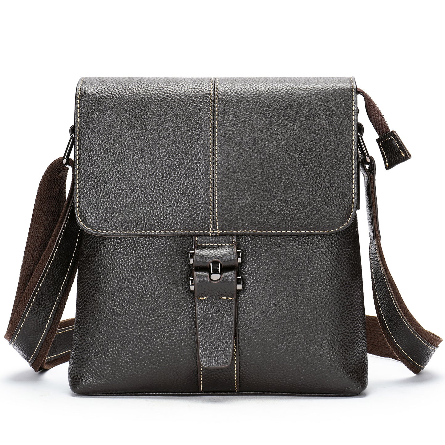 Men's Business First Layer Leather Retro Flip Men's Shoulder Bags