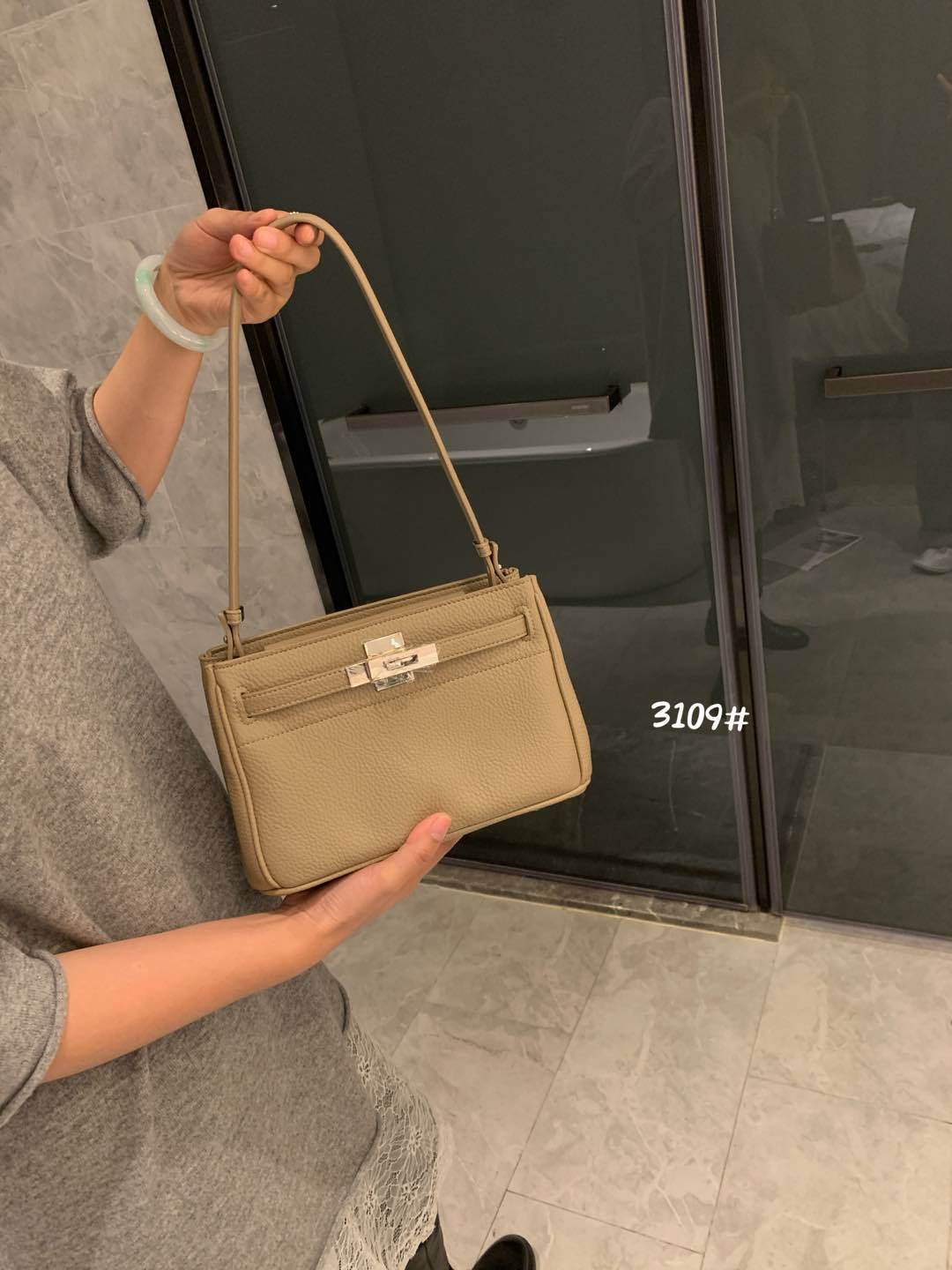 Women's Design Genuine Leather Underarm Kelly High-grade Crossbody Bags